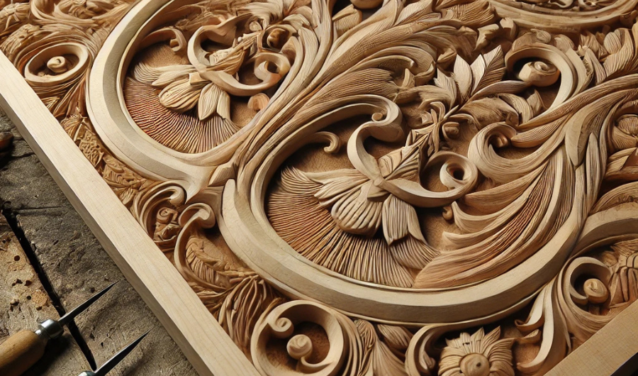flat wood carving