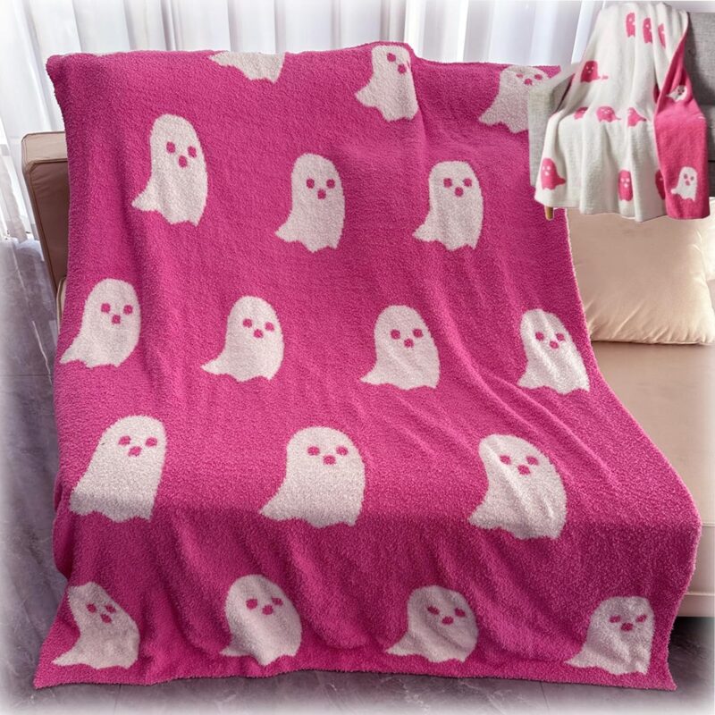 pink ghost blanket homegoods