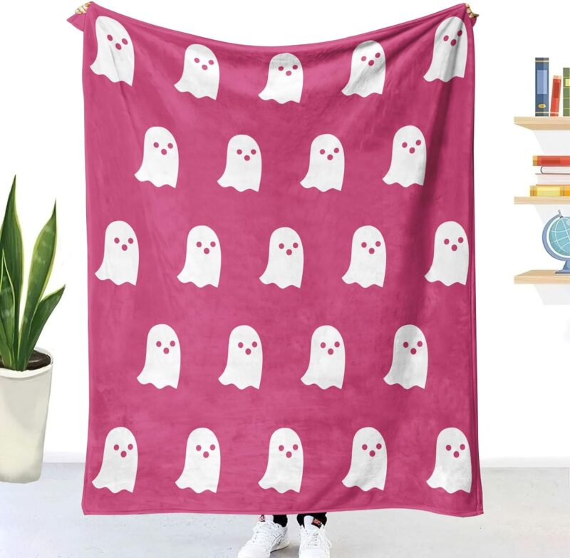 pink ghost blanket homegoods