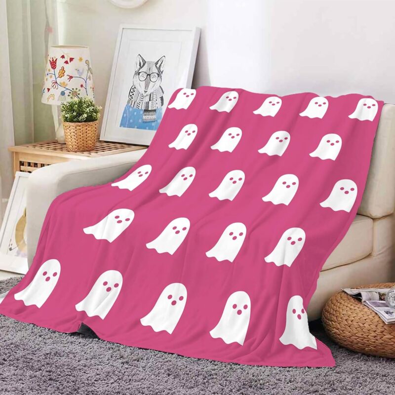 pink ghost blanket homegoods
