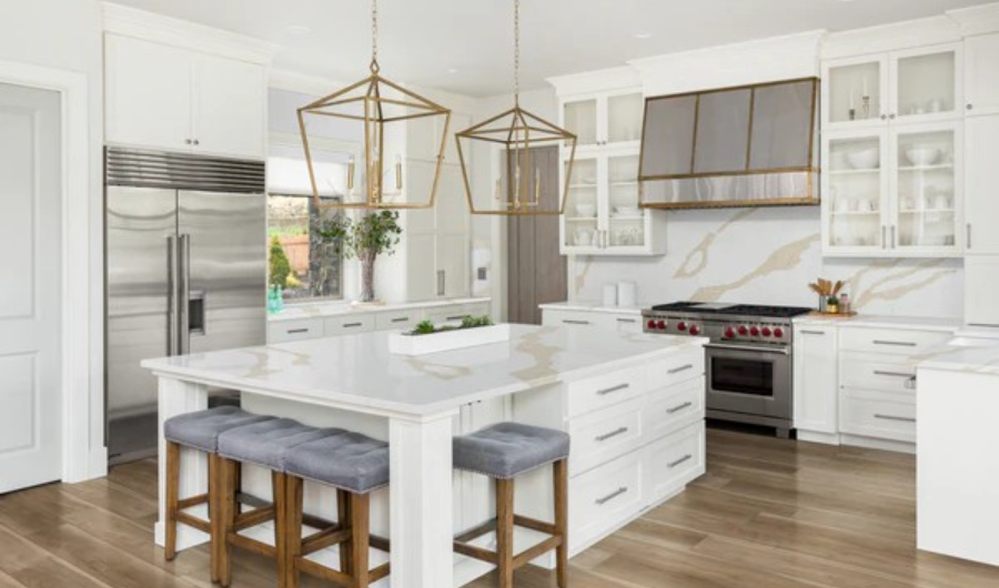 wood floors in kitchen