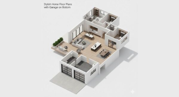 Stylish Home Floor Plans with Garage on Bottom