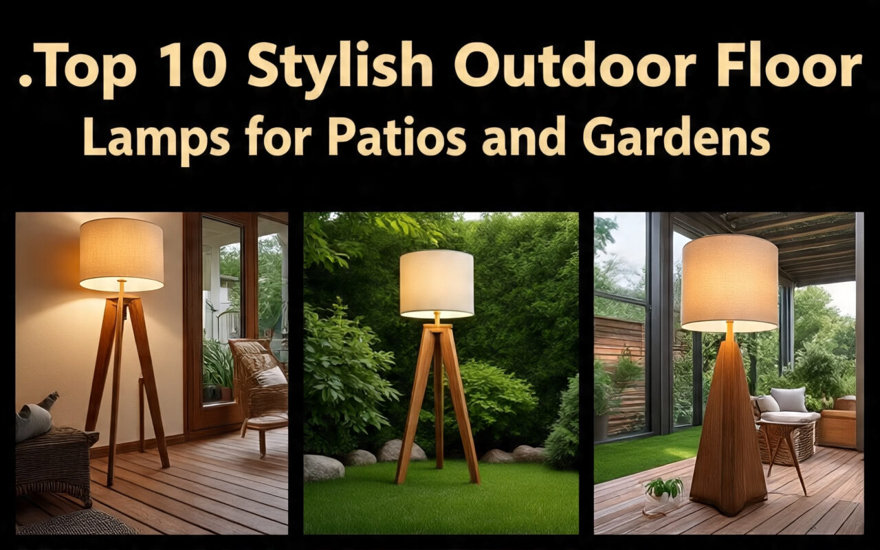 stylish outdoor floor lamps
