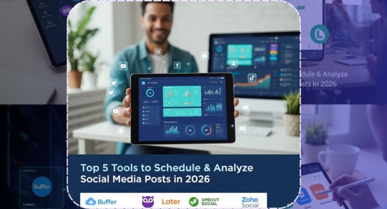 Top 5 Tools To Schedule & Analyze Social Media Posts In 2026