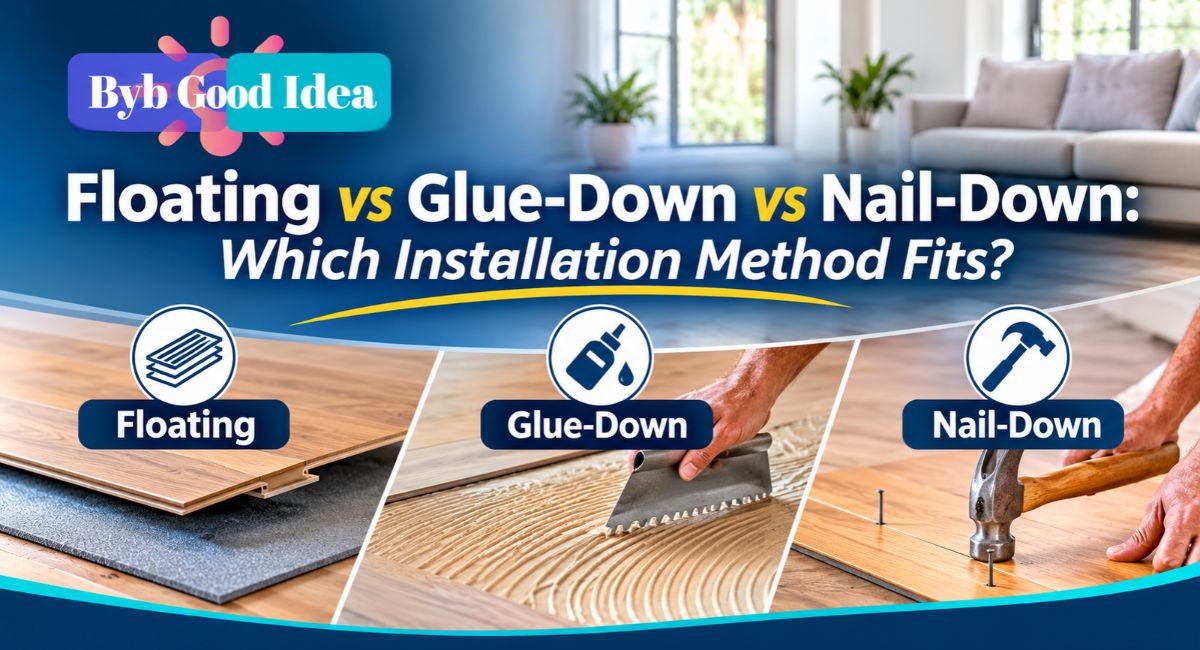 Floating vs Glue-Down vs Nail-Down