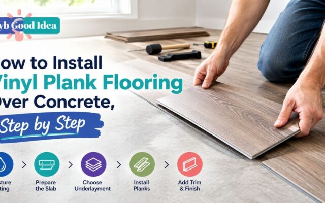 How to Install Vinyl Plank Flooring Over Concrete